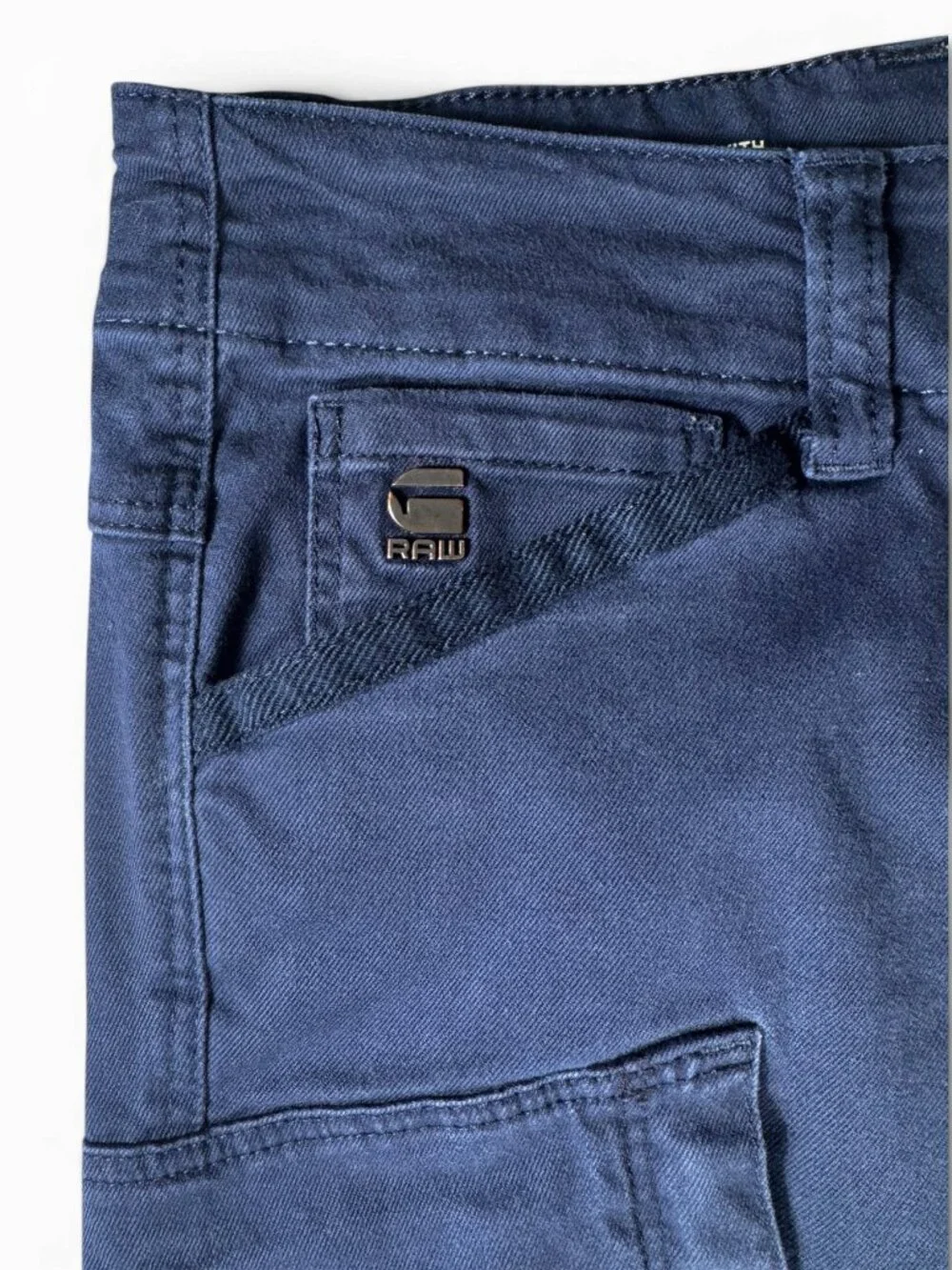 G-Star Raw Zip Pocket 3D Skinny Cargo Pant Navy Mens 32x32 Streetwear Casual